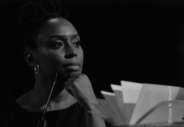 2.meeting Chimanda Adichie-21022014-Amsterdam-photo Usha Marhé