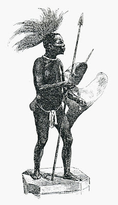 El negro de Banyoles, zoals afgebeeld in de catalogus van Francisco Darder in 1888